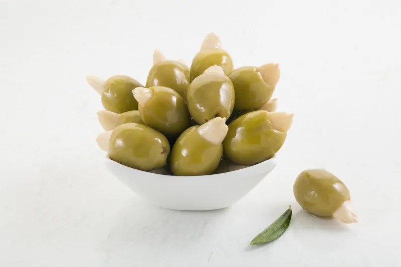 Almond-Stuffed Green Olives