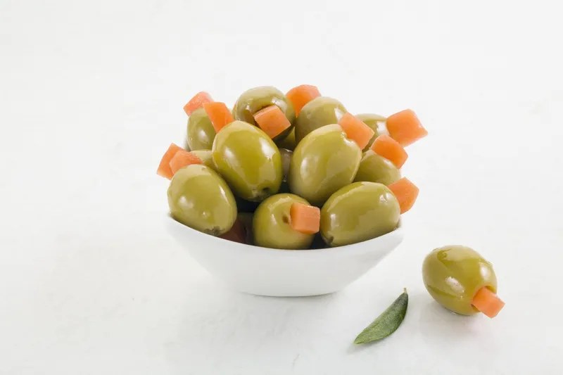 Carrot-Stuffed Green Olives
