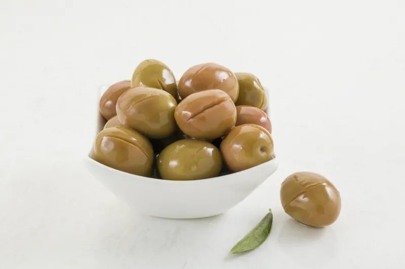 Scored Turning-Color Olives